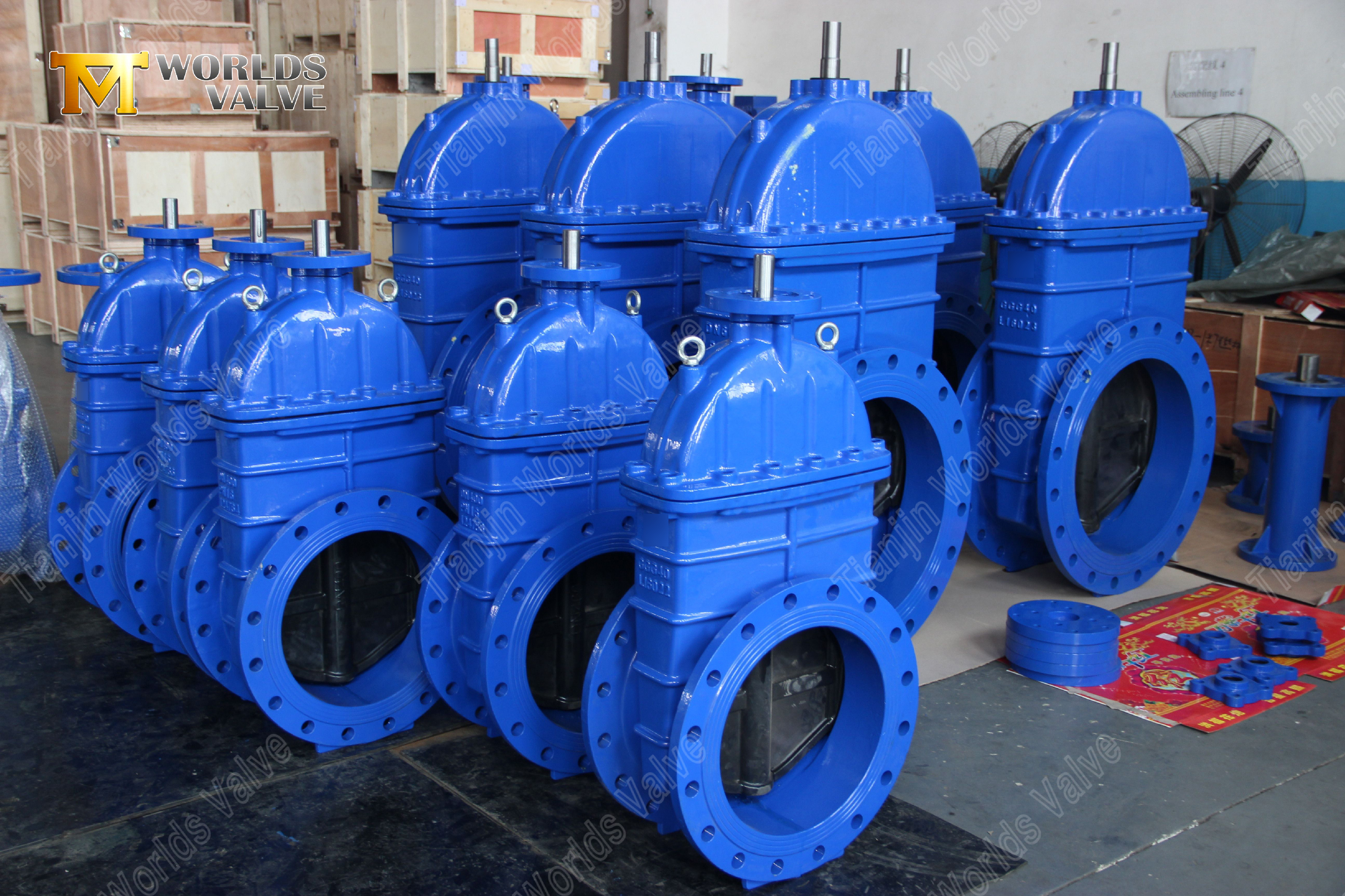 Resilient Seat Gate Valve with Non-Rising Stem Worm Gear Resilient Seat PN25 Gate Valves-1 (2)
