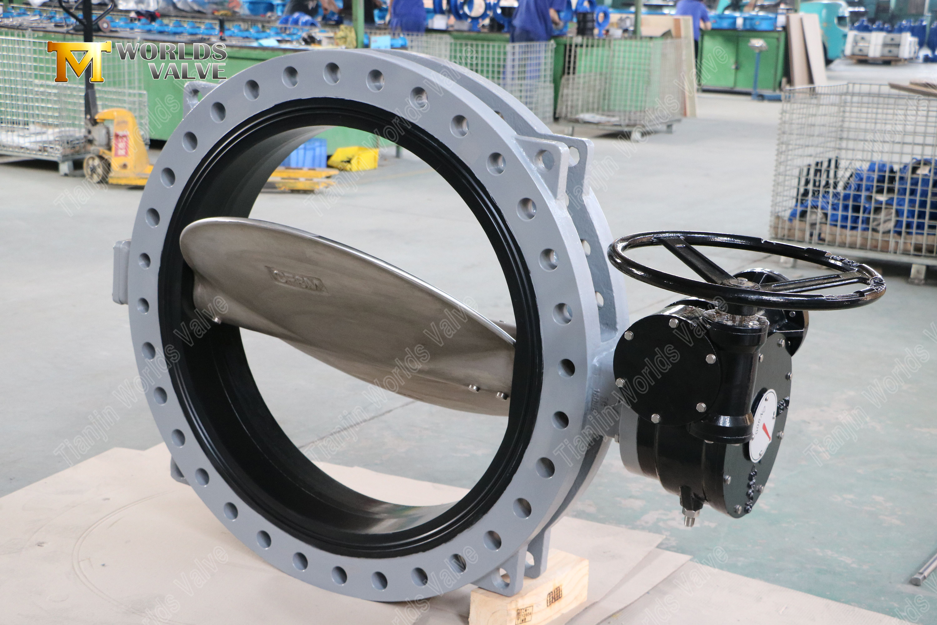 U-Shape Butterfly Valve with worm gear op U-Shape Butterfly Valve with CF8M Disc & Replaceable EPDM Seat High-Efficiency Flow Control Solution-1 (3)