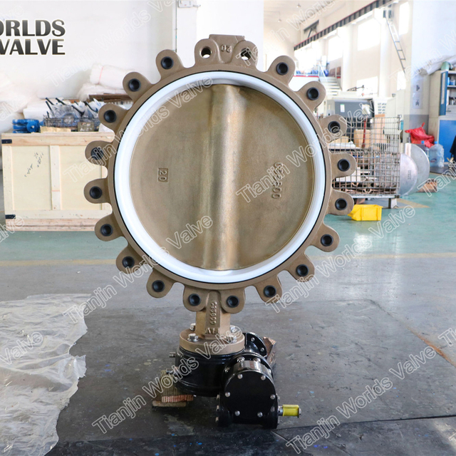 PTFE Seat C954 C958 C955 Aluminum Bronze Body and Disc Concentric Butterfly Valve