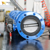 double flanged butterfly valve with worm gear operated from China Valve Factory-Tianjin Worlds Valve