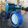 Nylon Coated DI Disc Double Flanged Butterfly Valve with Vulcanized Rubber Seat Offered by China Valve Supplier