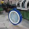 PTFE seat butterfly valves with PFA coated disc for corrosion resistance produced by OEM Valve supplier-Tianjin Worlds Valve