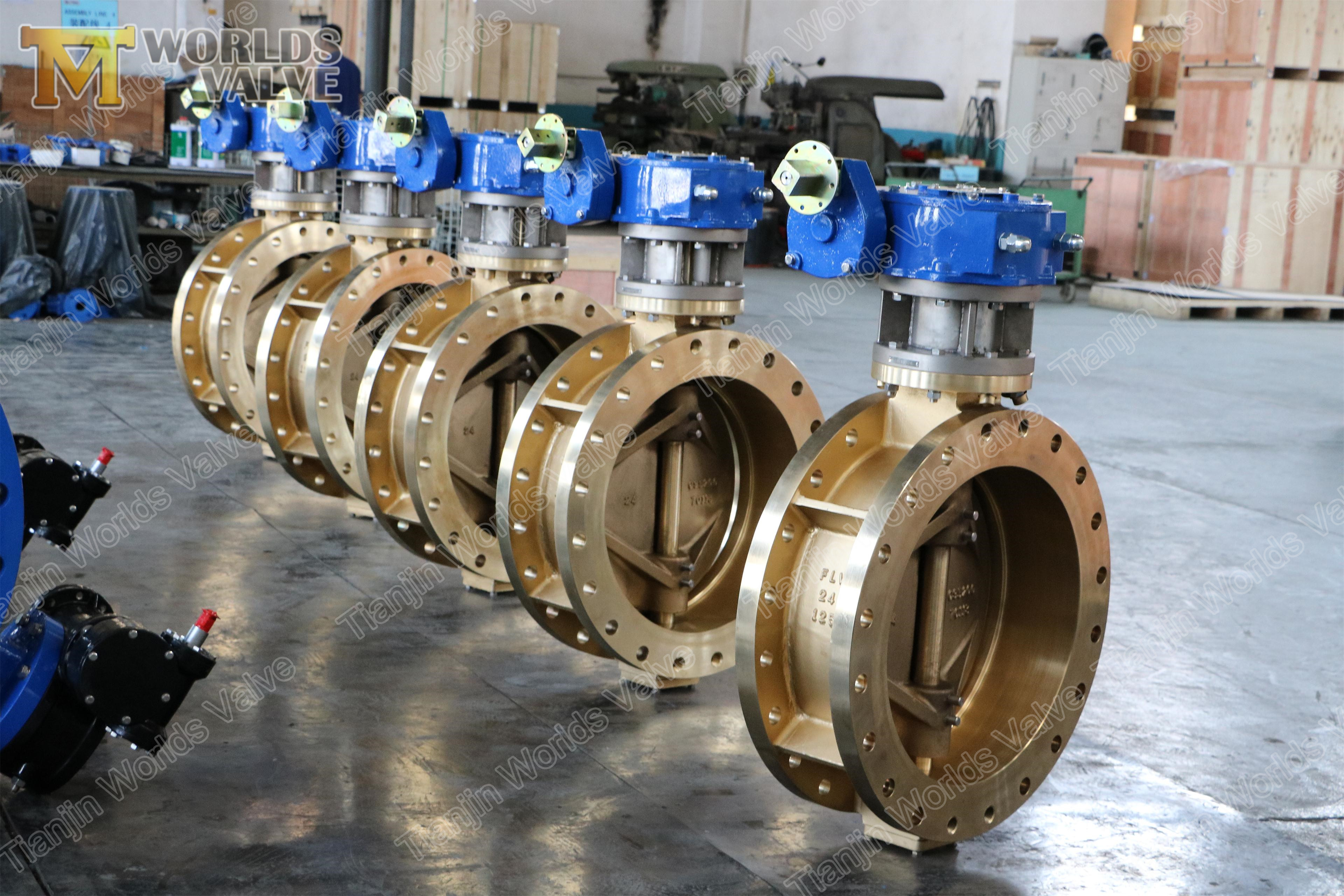 4 Eccentric double flange butterfly valve face-to-face EN558 series 13 EN593 DE