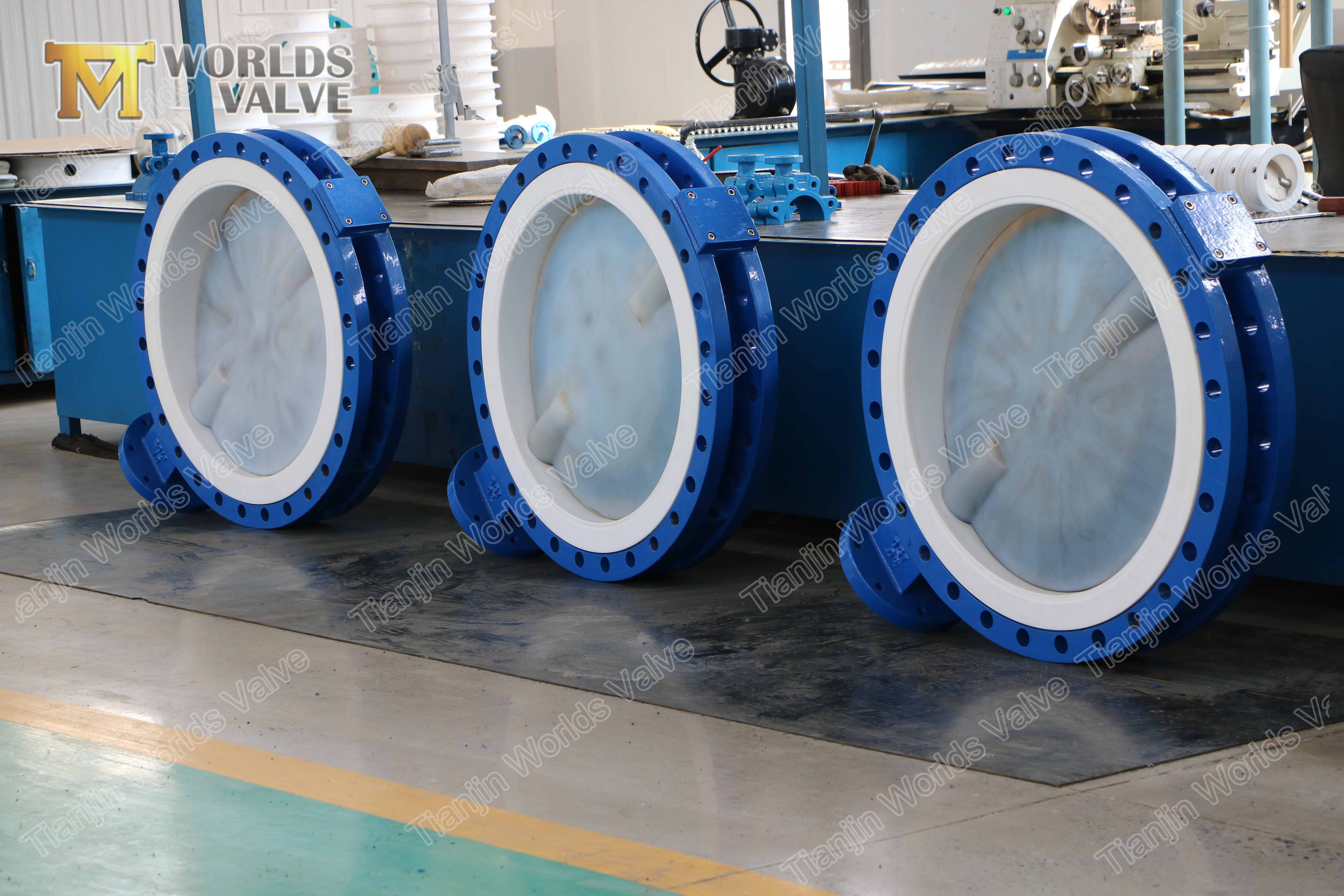 5 Full PFA lined WAFER TYPE BUTTERFLY VALVE