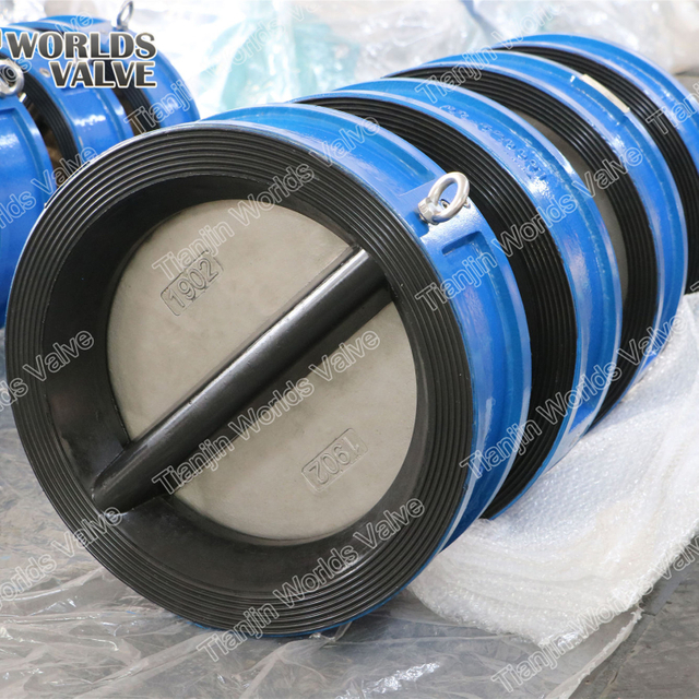 Full Rubber lining Ductile Cast Iron Wafer Check Non Reture Valves