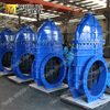 BS5163 Pn10/Pn16 Knife Gate Valve with Worm bevel Gearbox