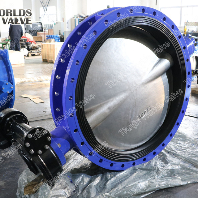 U Section Short Pattern Double Flanged Butterfly Valves with CE ISO WRAS ACS