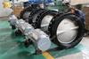 Double Flanged Butterfly Valves with Spring Return Pneumatic Actuator