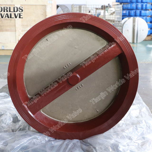 Non-return dual plate check valve PN10 PN16 CLASS150 