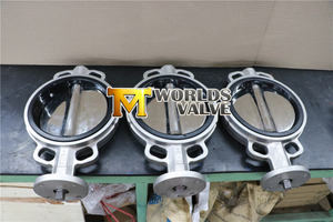 CF8 CF3 CF8M CF3M Stainless Steel Wafer Type Butterfly Valve