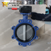 Full lugged Butterfly valve with Lever Gearbox Operator