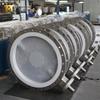 Split Body butterfly valves with PTFE seat and PFA paint dics from China Valve Manufacturer-Tianjin Worlds Valve Co., Ltd.