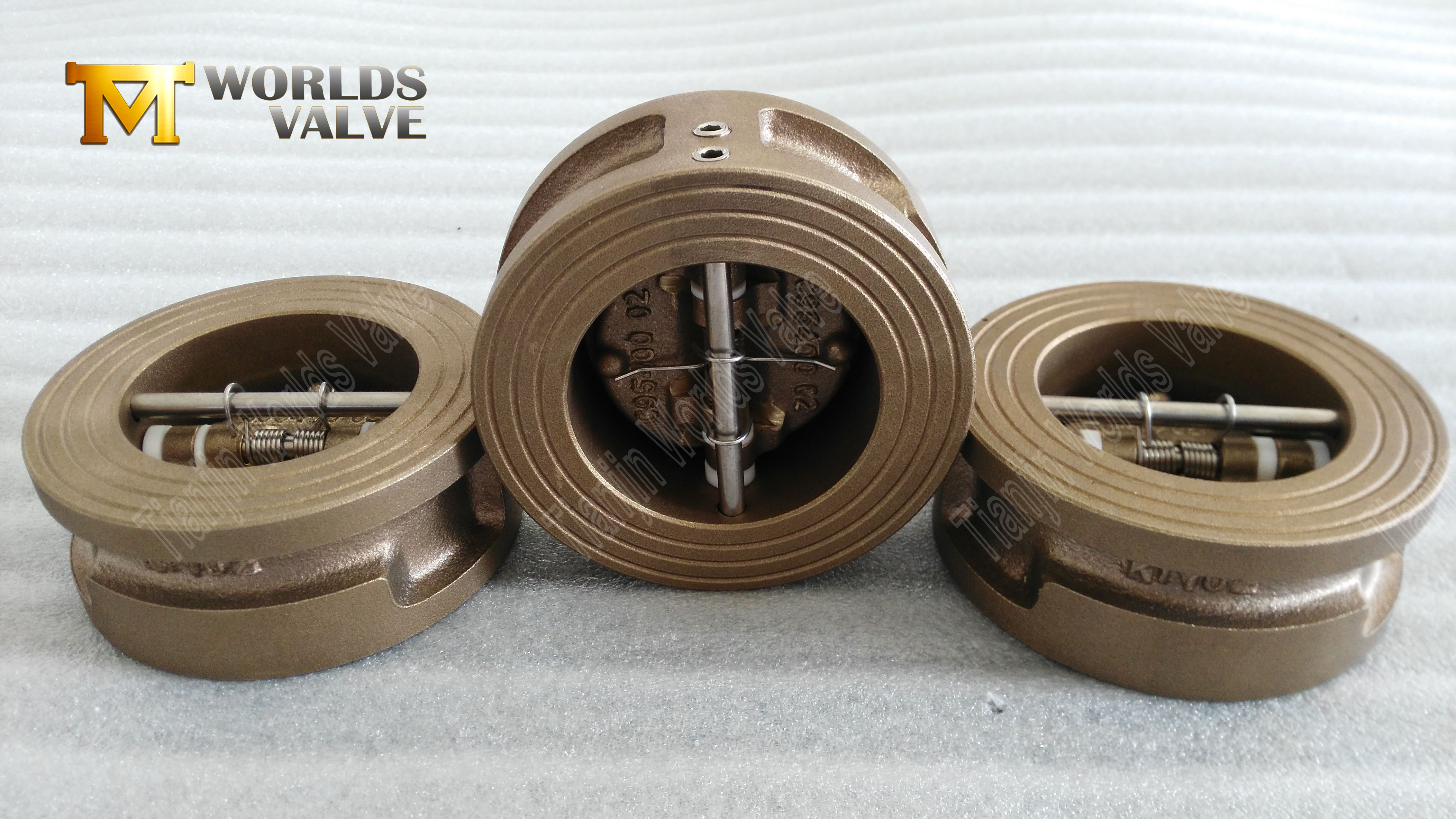 High Sealing performance Aluminum Bronze Dual Plate Check Valve-4