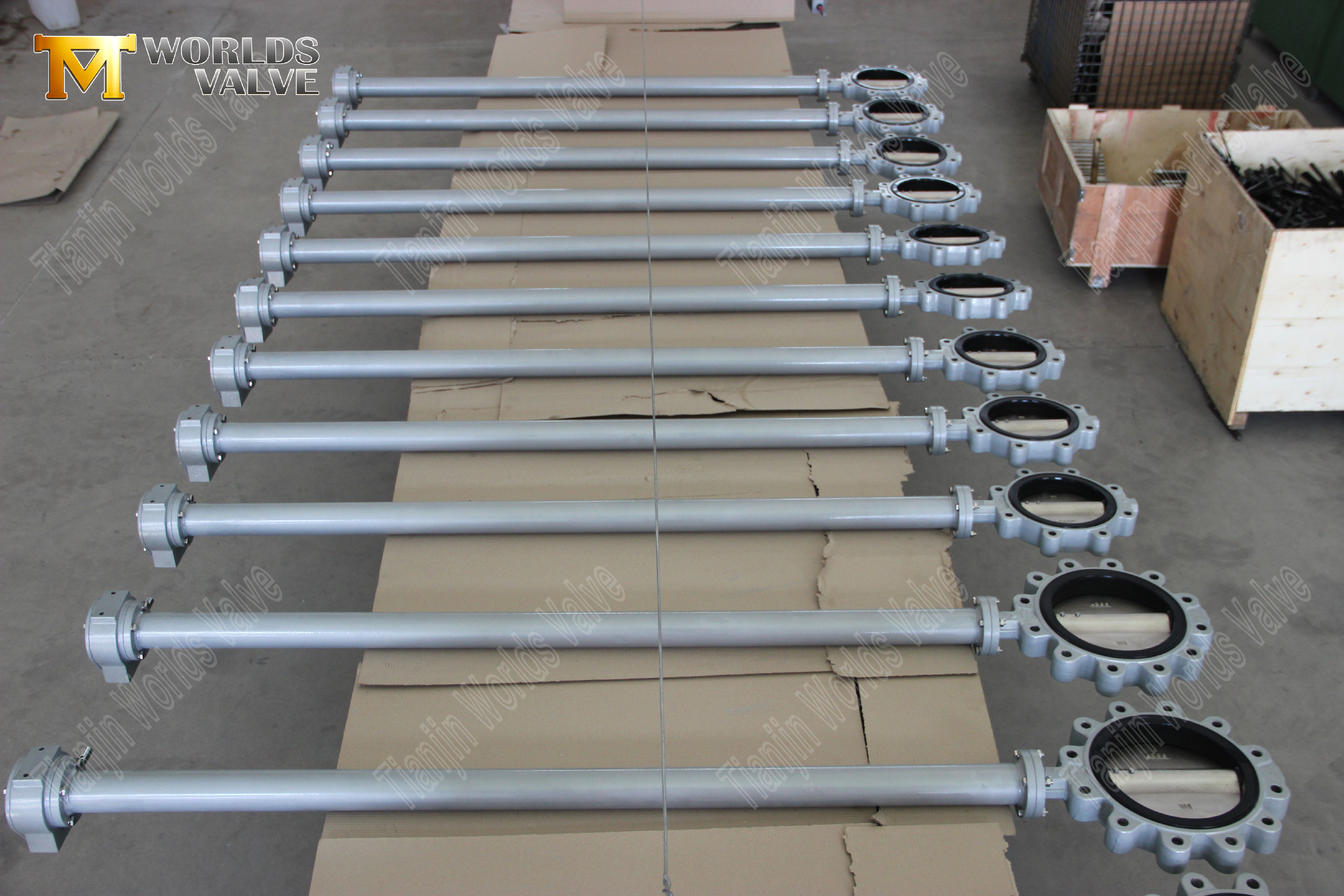 Extended-Stem-Lug-&-Tapped-Butterfly-Valve-with-Hand-Lever-Actuation--Direct-Mount-Isolation-2-(1)