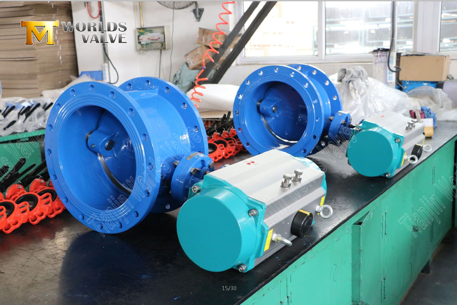 Double Offset Butterfly Valves with Pneumatic Actuation Double Flanged Industrial Solutions-1 (4)