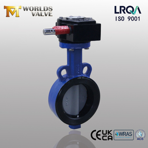  Wafer Butterfly Valve with Nylon Coated Disc & WCB Body offered by China OEM Valve Supplier-Tianjin Worlds Valve Co., Ltd.
