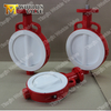 Split Two Piece Body design Butterfly valves PTFE PFA lining Disc for Chemical Plant