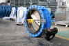 Rubber liner Double flanged butterfly valves OEM ODM Factory 