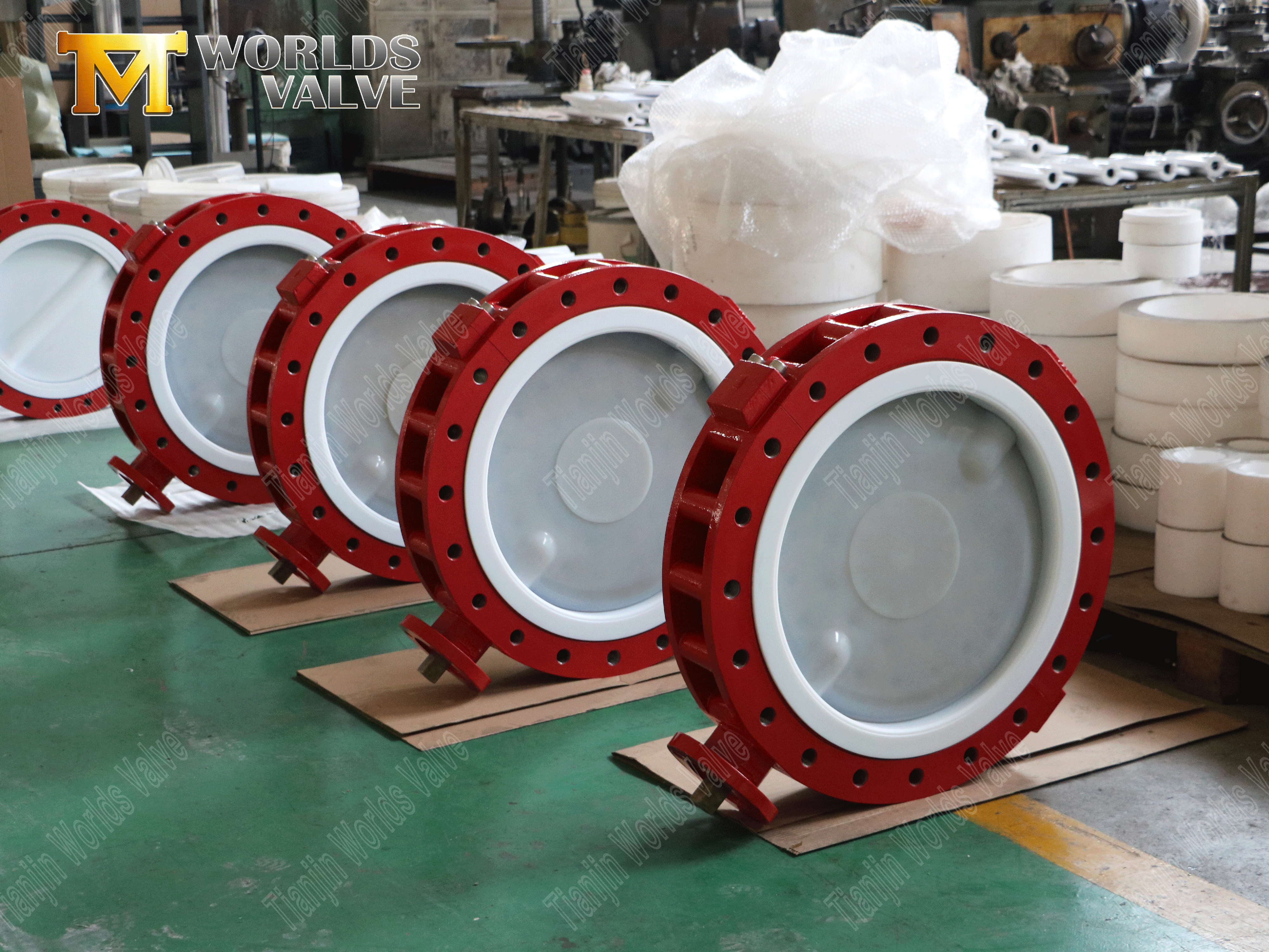 SS Disc with PFA coated butterfly valves