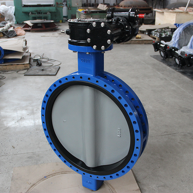 Concentric U Section U Type Double Flange Butterfly Valve with Cartrige Rubber Hard Back Seat,API609 Class 150 PN10 PN16 10k Table D Table E