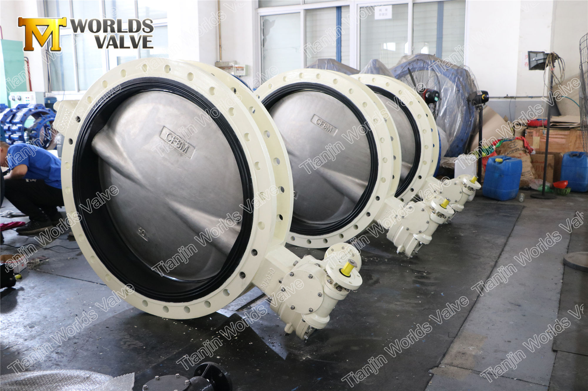 4 A536 A395 GJS400 GJS500 CF8 CF8M WCB BUTTERFLY VALVE