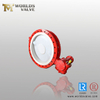 Full PFA Lined Wafer LUG Double Flange U-section Butterfly Valve