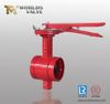 Grooved End Rubber Butterfly Valve with Ductile Iron Body