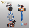 Pneumatic Electric Actuator Solenoid API Standard Wafer Type Butterfly Control Valves