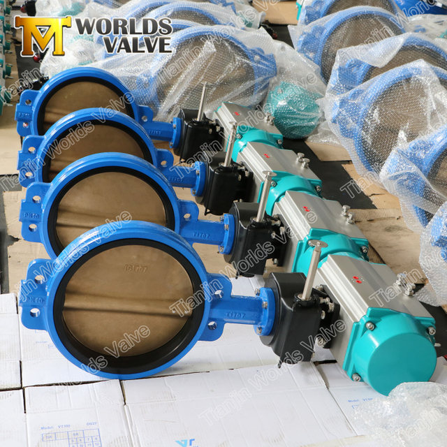 Pneumatic Butterfly Valve with Aluminium Bronze Disc