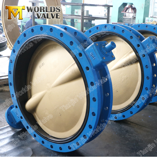 Butterfly Valves with B148 Aluminium Bronze Disc Double Flange U Type