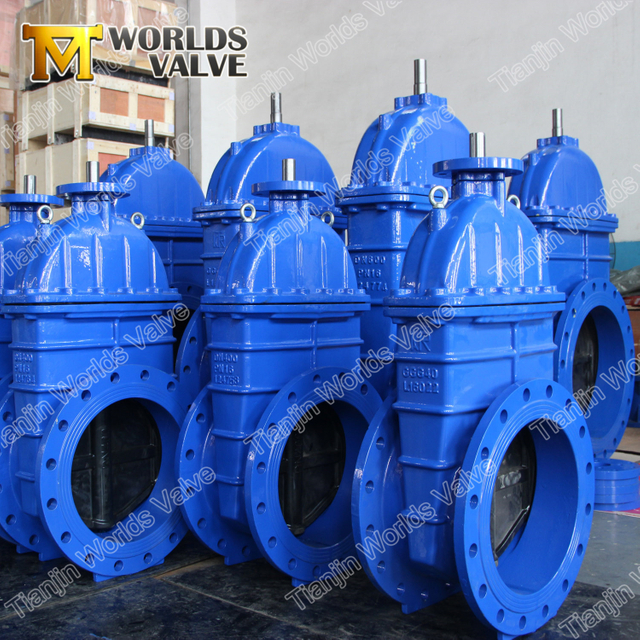 Rubber Wedge Sluice Gate Valve with inside Screw Stem