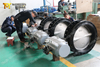 Double Flange Butterfly Valves with Pneumatic Actuator