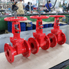 Rising stem Cast Iron Rubber Wedge Gate Valve for Low Pressure