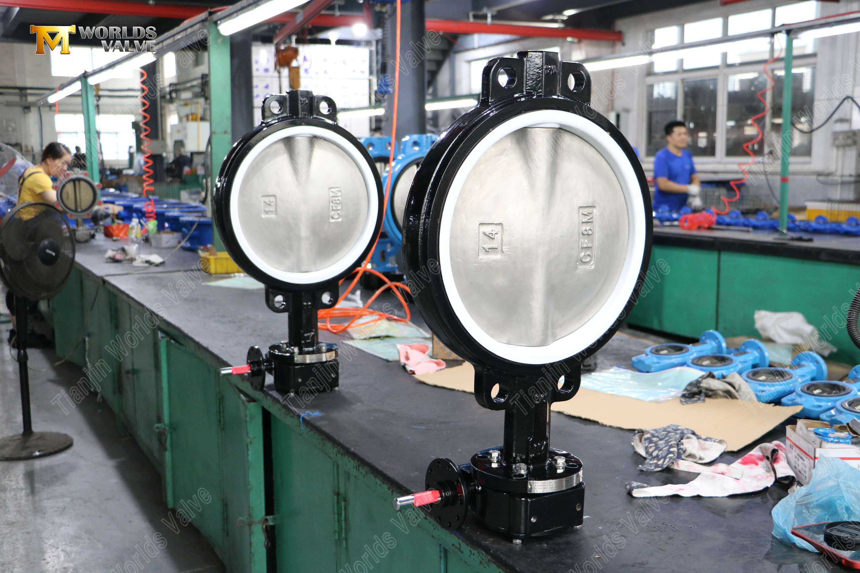 Ductile Iron Wafer Butterfly Valve with PTFE Seat & CF8M Disc (8).jpg
