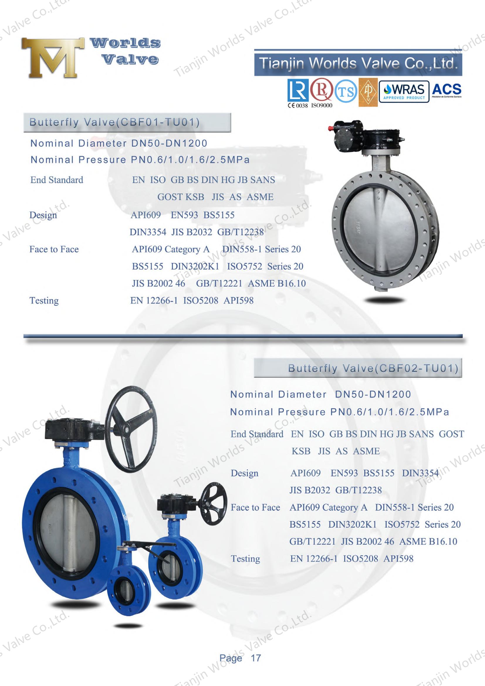 Gear Operated U-Shaped Butterfly Valve (1)
