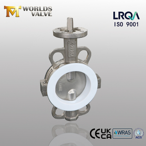 Teflon Lined Wafer Split Body Butterfly Valves offered by China OEM|ODM Valve Manufacturer-Tianjin Worlds Valve Co., Ltd.