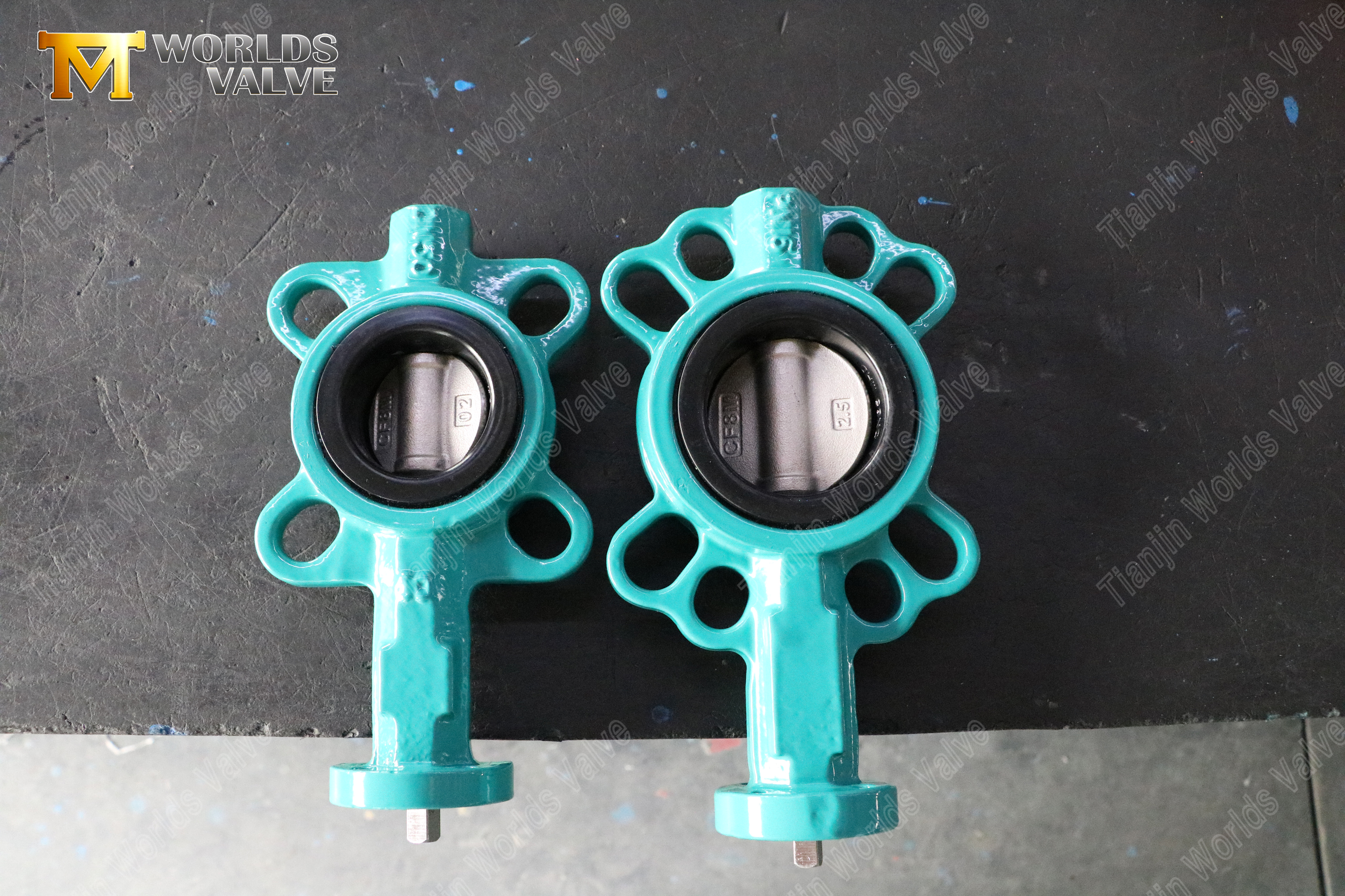 Rubber Seat & SS Disc Ductile Iron Wafer Butterfly Valve (9)