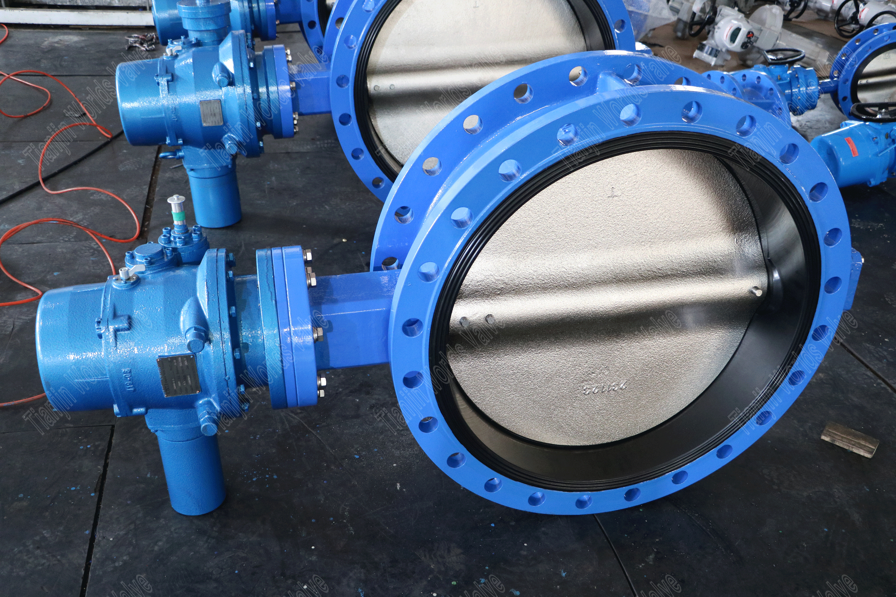 electric actuator resilient seated butterfly valve with DI disc (4)