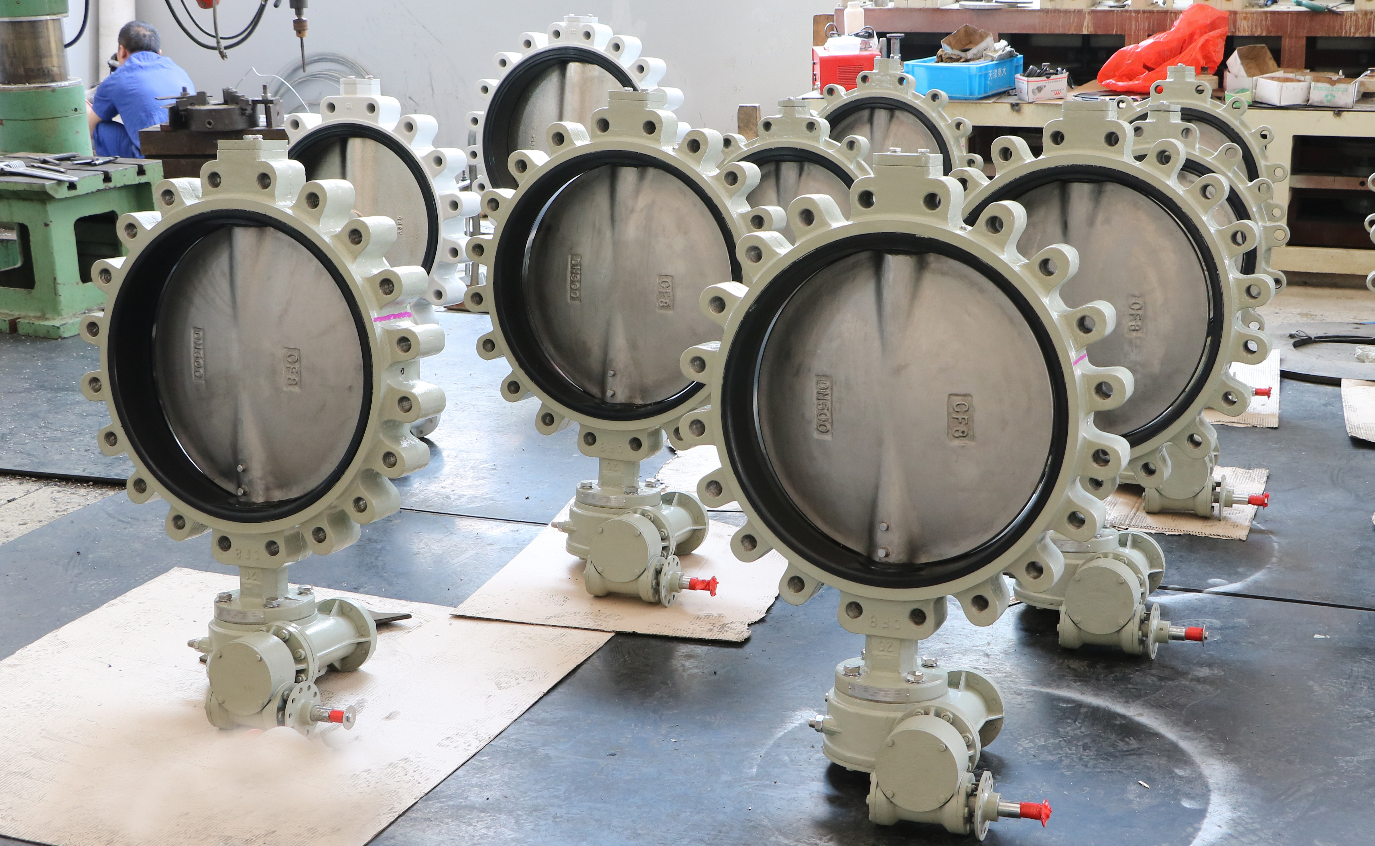 4 A536 A395 DUCTILE IRON BUTTERFLY VALVE,