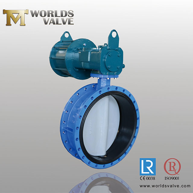 Concentric Double Flange Butterfly Valve with Rubber Vulcanized on Body EN593/EN558/BS5155