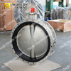 CF8 SS304 CF8M SS316 Stainless Steel Double Flange Butterfly Valve 