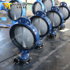 Wras EPDM Seat Handle Worm Gear Wafer Type Butterfly Valves