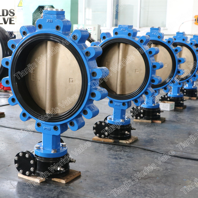 FC20 FCD40 JIS 5k 10k Butterfly Valve with Threaded Hole