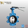 PN10 PN16 JIS5K JIS10K Class125 Class 150 Lug Butterfly Valve with Two Pieces Shaft