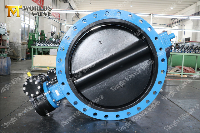 U Section Butterfly Valve with HALAR Painting Disc