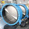 Double flange butterfly valve with Vulcanized Seat