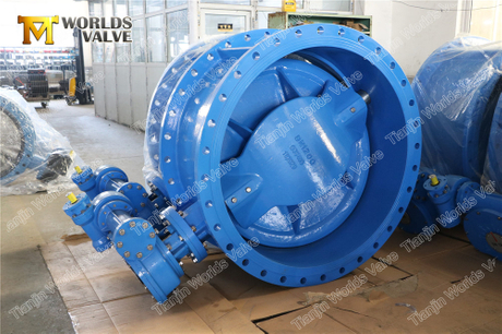 Double Eccentric Flanged Butterfly Valve with Akzonobel Epoxy Body & Disc