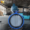Vulcanized Rubber Seat Butterfly Valve with Double Flanged Design produced by China Valve Manufacturer-Tianjin Worlds Valve