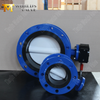 EPDM Lined butterfly valve with Nylon coated disc and Gearbox produced by China Valve Manufacturer-Tianjin Worlds Valve