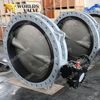 Water Double Flanged U-section Butterfly Valves PN10 PN16 